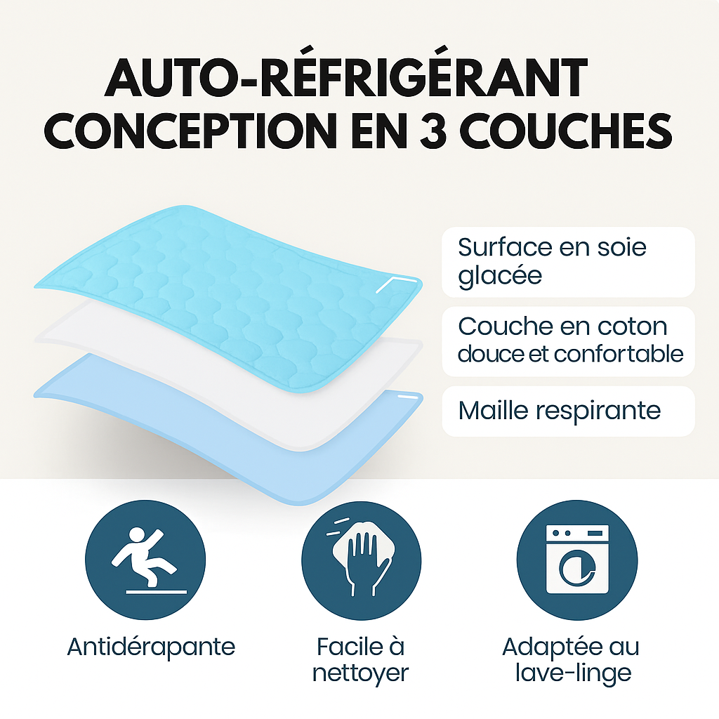 Frescoo - Tapis Rafraîchissant Déhoussable par Courbeline™